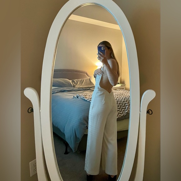 White Zara Jumpsuit - Picture 3 of 4